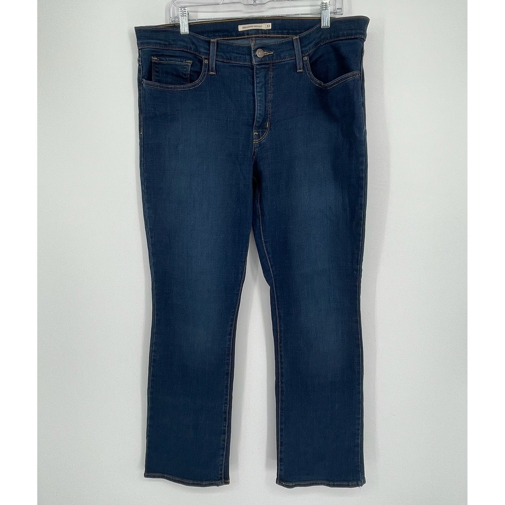 Levi's Women's Blue 315 Shaping Slimming‎ Bootcut Western Denim Jeans Size 33